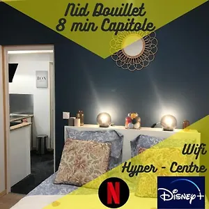  Apartamento Nid Douillet - 8 Min Capitole Francia